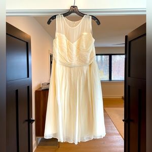 J. Crew Collection Dress - Like New, Cream, Size 14